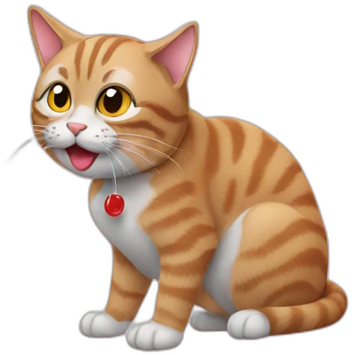 cat drinking coke emoji