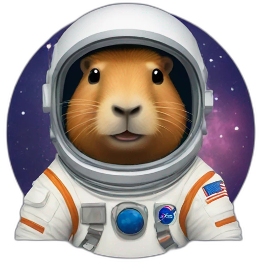 capybara astronaut emoji