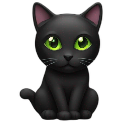 Black cat cannabis emoji