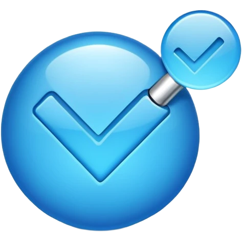 Quiero un logo de verificación parecido al de tiktok emoji