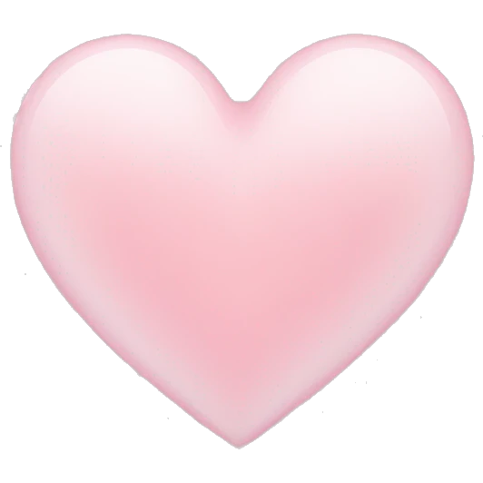 light pink heart  emoji