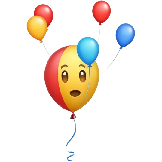 Balloon pop emoji