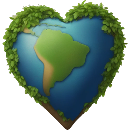 earth heart emoji