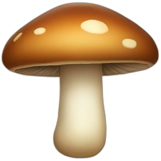 Brown mushroom emoji
