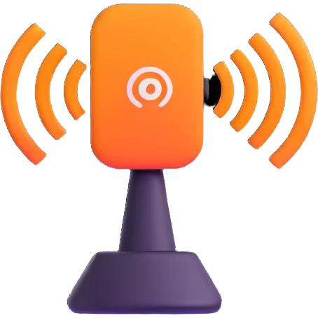 wireless symbol, animated, simple emoji