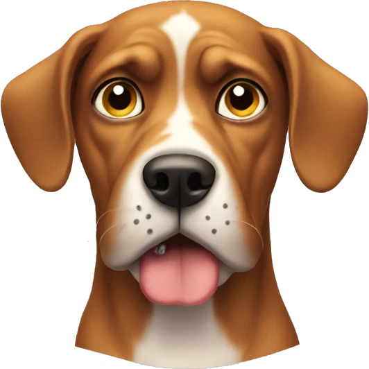 Annoyed dog emoji