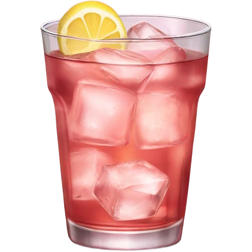 Pink iced tea emoji