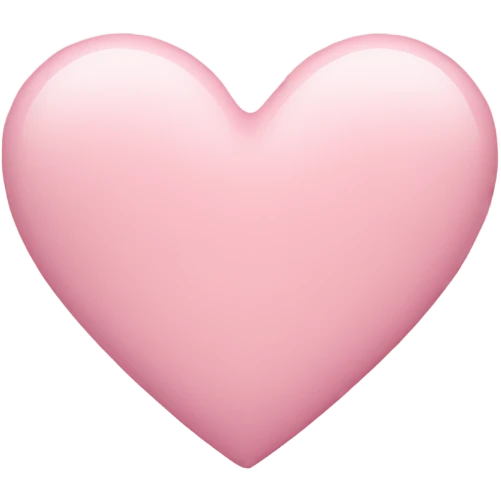 pastel pink heart emoji