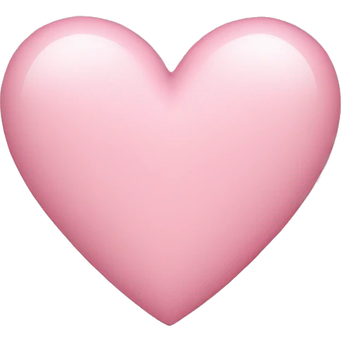 Light pink heart emoji