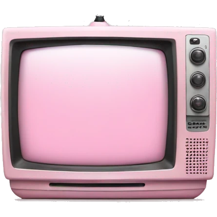 Light pink tv emoji