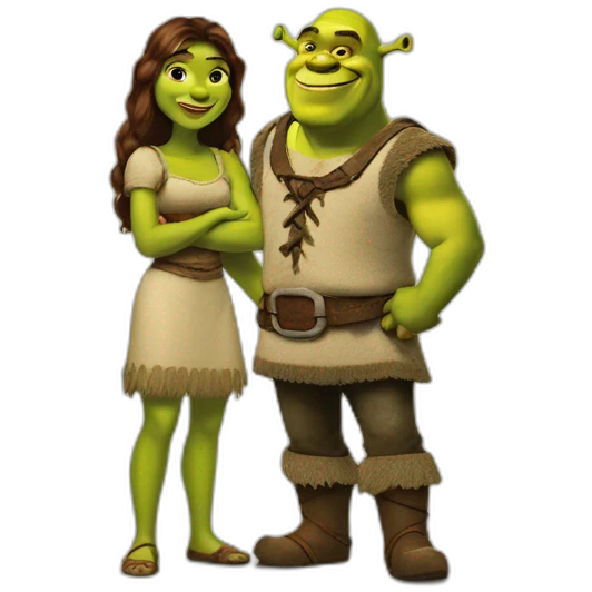 shrek and aidana emoji