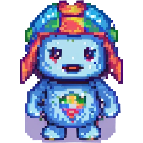 playful pixel art object or mascot based on فبلبارادادلد, 8-bit style, no text emoji
