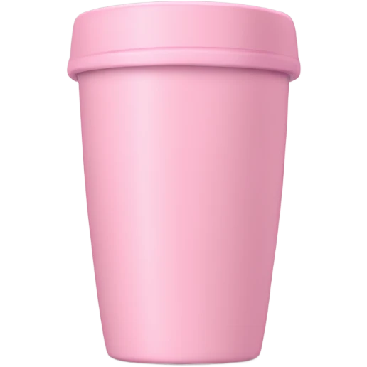 Light pink tumbler without face with name ״יוליה״ in hebrew on the tumbler emoji