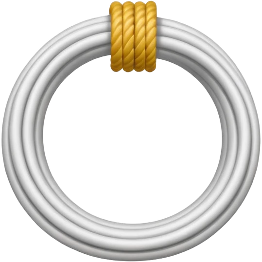white rope line emoji