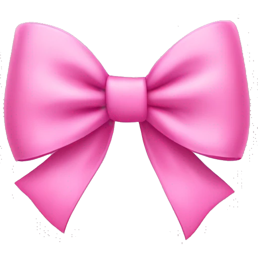 Pink bow emoji