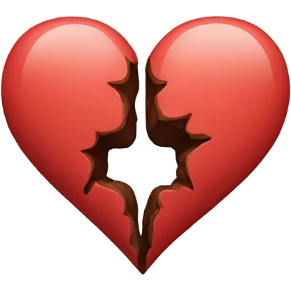 Half of a heart emoji