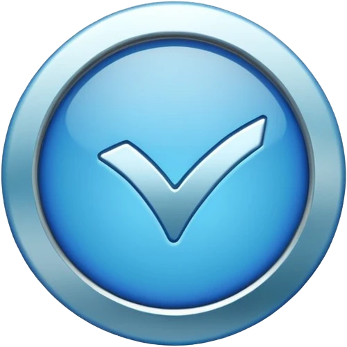 A verified blue check mark badge  emoji