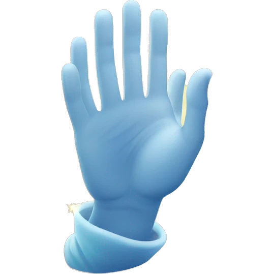 Open flat Praying hands with sparkles  emoji