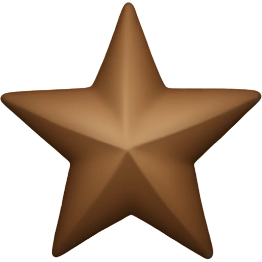 brown star emoji
