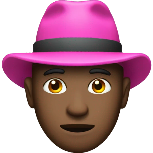 a robber with a pink hat emoji