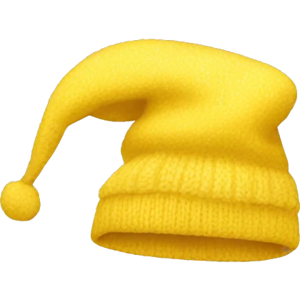 yellow winter hat emoji