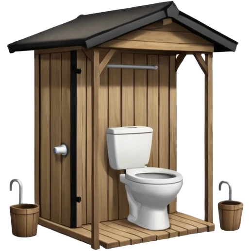 outdoor toilet emoji