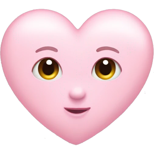 Baby pink heart emoji
