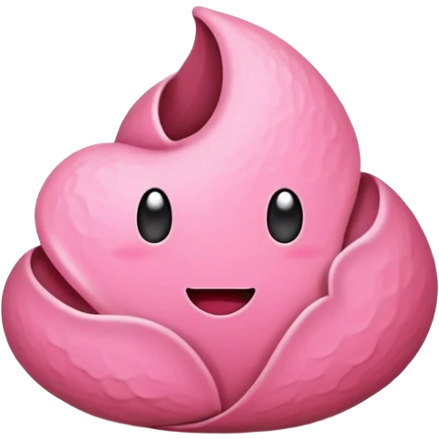 pink petal poop  emoji