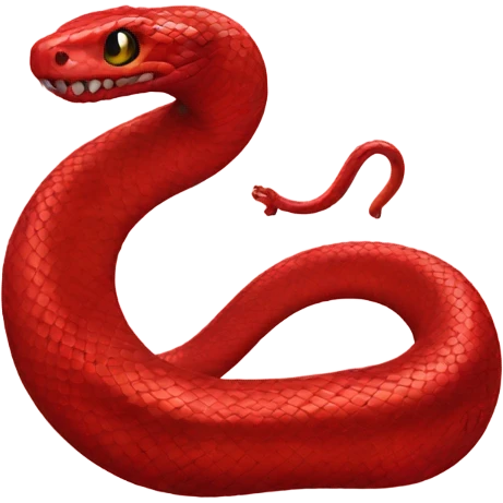 Red snake emoji