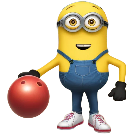 Minion bowling emoji