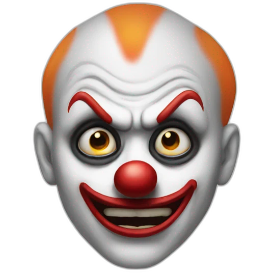 Mean clown emoji