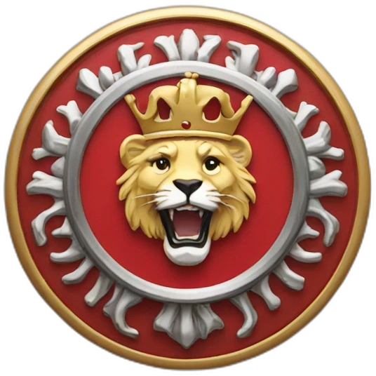 Three lions badge emoji