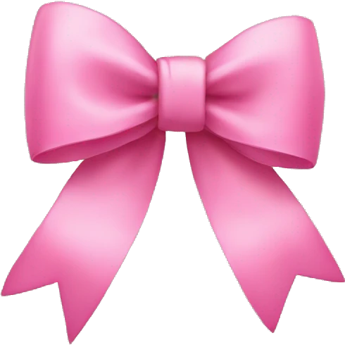 Pink bow emoji