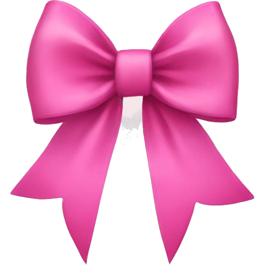 Pink bow emoji