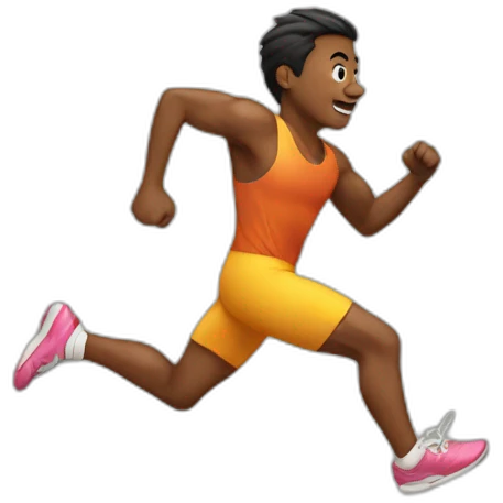 running emoji