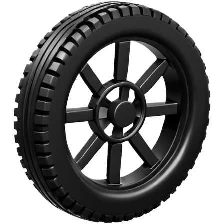 lego wheel, simple, round emoji