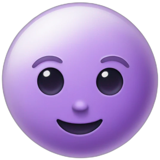 Une lune violette emoji