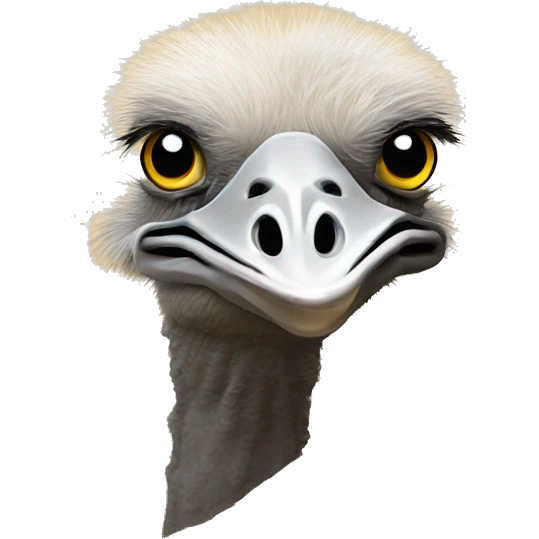 Ostrich head in sand emoji