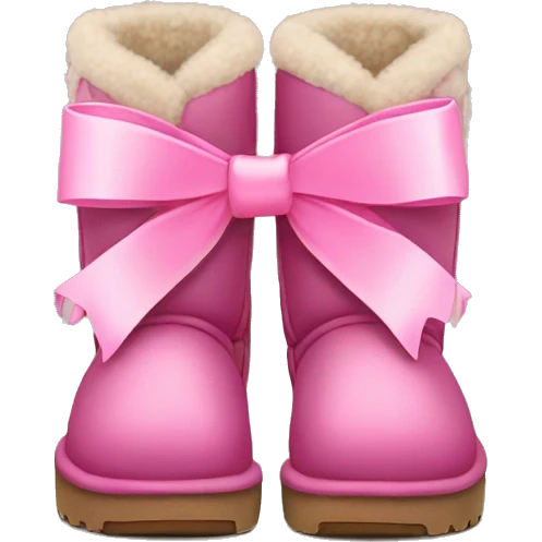 uggs with pink bow emoji