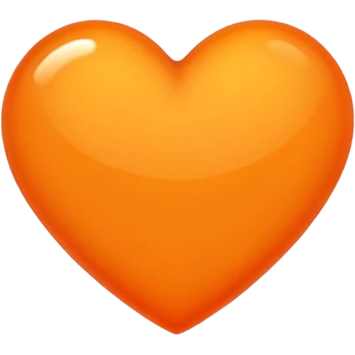 Orange heart emoji