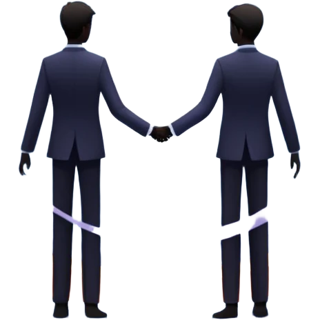 Center composition: Two silhouetted figures standing back-to-back or side-by-side in a circle of calm (soft blues, lavenders, white light)
Around them: Swirling storm energy—abstract shapes, wind lines, chaotic movement in reds, oranges, and dark grays emoji