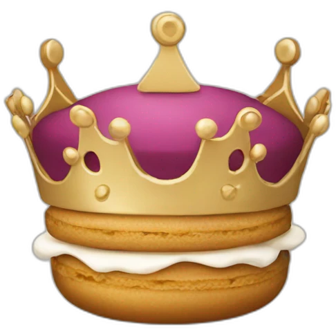 king Macaron emoji