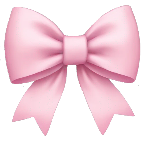 Light pink bow  emoji
