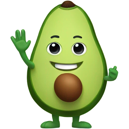 avocado high five emoji