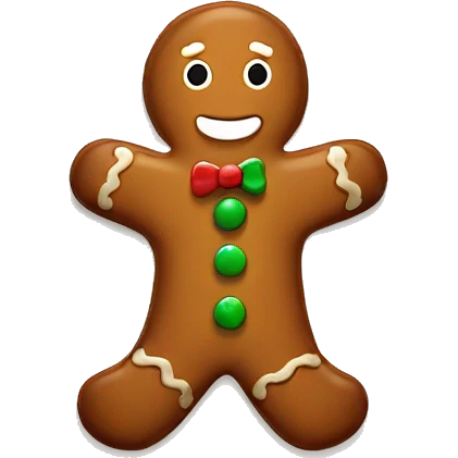 Gingerbread man  emoji