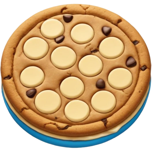 White chocolate chip chips ahoy cookie no face emoji