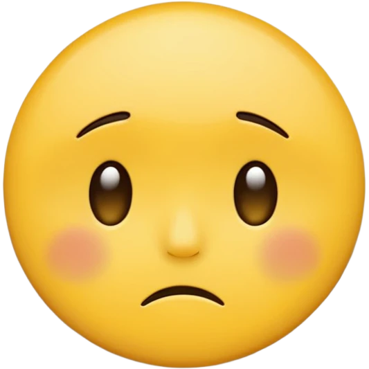 Sad face sticker emoji