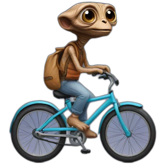 E.T. With bike emoji