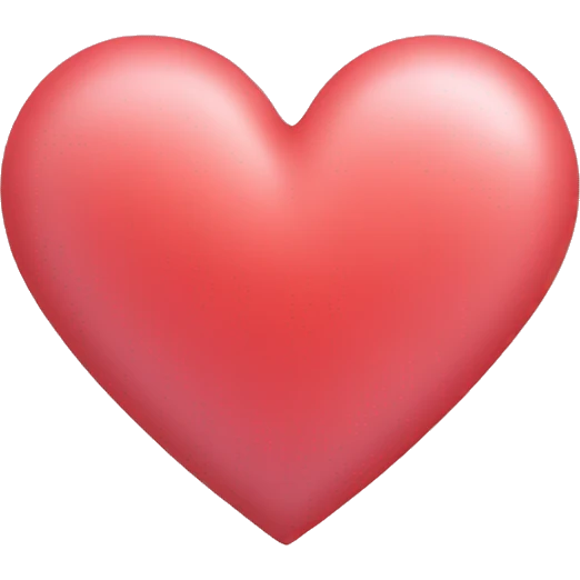 Pastel red heart emoji