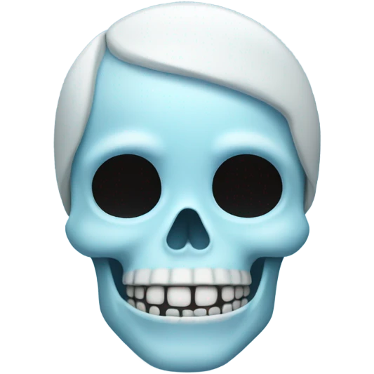 baby blue skeleton emoji